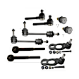 10-Piece Kit Front Suspension Kit, Includes (4) Ball Joint, (2) Sway Bar Link, and (4) Tie Rod End