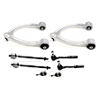 8-Piece Kit Front, Driver and Passenger Side Suspension Kit, Includes (2) Ball Joint, (2) Control Arm, and (4) Tie Rod End