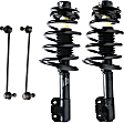 4-Piece Kit Front, Driver and Passenger Side Suspension Kit, Includes (2) Sway Bar Link and (2) Shock Absorber and Strut Assembly