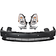 5-Piece Kit Driver and Passenger Side HID/Xenon Headlight, With bulb(s), OE Replacement, Includes (1) Bumper Cover, (2) Fog Light and (2) Headlight