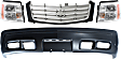 4-Piece Kit, Front Primed Bumper Cover, Includes (1) Bumper Cover, (1) Grille, and (2) Headlight