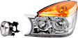 2-Piece Kit Driver Side Halogen Headlight, With bulb(s), OE Replacement, Includes (1) Fog Light and (1) Headlight
