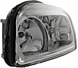 2-Piece Kit Driver Side Halogen Headlight, With bulb(s), OE Replacement, Includes (1) Headlight and (1) Turn Signal Light