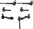 6-Piece Kit Front Suspension Kit, Includes (1) Idler Arm, (1) Pitman Arm and (4) Tie Rod End