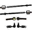 6-Piece Kit Front, Driver and Passenger Side Suspension Kit, Includes (2) Sway Bar Link and (4) Tie Rod End
