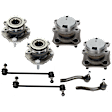 8-Piece Kit Front Suspension Kit, Includes (2) Sway Bar Link, (2) Tie Rod End, and (4) Wheel Hub