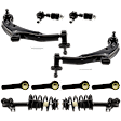 10-Piece Kit Front Suspension Kit, Includes (2) Control Arm, (2) Loaded Strut, (2) Sway Bar Link, and (4) Tie Rod End