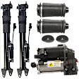 5-Piece Kit Suspension Kit, Includes (2) Air Spring, (1) Air Suspension Compressor and (2) Shock Absorber and Strut Assembly