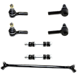 7-Piece Kit Front, Driver and Passenger Side Suspension Kit, Includes (1) Center Link, (2) Sway Bar Link, and (4) Tie Rod End