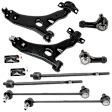 8-Piece Kit Front Suspension Kit, Includes (2) Control Arm, (2) Sway Bar Link, and (4) Tie Rod End