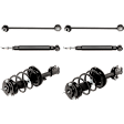 6-Piece Kit Front Suspension Kit, FWD, Includes (2) Loaded Strut, (2) Shock Absorber, and (2) Sway Bar Link