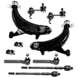 2003 Subaru Forester - 8-Piece Kit Front Suspension Kit,  Includes (2) Control Arm, (2) Sway Bar Link, and (4) Tie Rod End
