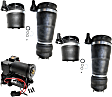 2003-2006 Ford Expedition - 5-Piece Kit Rear, Driver and Passenger Side Air Suspension Kit, includes (4) Air Spring and (1) Air Suspension CompressorCompressor