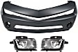 2011-2013 Chevrolet Camaro - 3-Piece Kit, Front Primed Bumper Cover, Includes (1) Bumper Cover and (2) Headlight