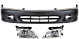 2002 Chevrolet Cavalier - 3-Piece Kit Front Primed Bumper Cover, Coupe,  Includes (1) Bumper Cover and (2) Headlight