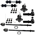 8-Piece Kit Front Suspension Kit, Includes (2) Ball Joint, (2) Sway Bar Link, and (4) Tie Rod End