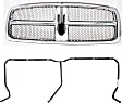 2-Piece Kit, Grille Chrome Shell with Paintable Insert, New Body Style, Includes (1) Grille and (1) Grille Bracket