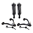 6-Piece Kit Front, Driver and Passenger Side, Upper Control Arm Kit, Includes (2) Control Arm, (2) Loaded Strut, and (2) Sway Bar Link