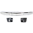 2010 Chevrolet Silverado 1500 - 3-Piece Kit Front Bumper, Chrome, Includes (1) Bumper and (2) Bumper End
