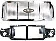 2-Piece Kit, Grille Chrome, Includes (1) Grille and (1) Header Panel