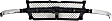 2002 Chevrolet Silverado 2500 HD LT - 3-Piece Kit Grille, Painted Black,  Includes (1) Grille and (2) Parking Light