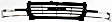 2003 GMC Sierra 1500 - 5-Piece Kit Grille, Chrome Shell with Painted Black Insert, Standard Cab Pickup, Includes (1) Grille, (2) Headlight, and (2) Headlight Bracket