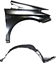 2-Piece Kit, Front, Passenger Side Fender, Includes (1) Fender and (1) Fender Liner