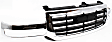 2007 GMC Sierra 1500 Classic SLE - 3-Piece Kit Grille, Chrome Shell with Painted Black Insert, Old Body Style,  Includes (1) Grille and (2) Parking Light