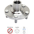 8-Piece Kit Front, Driver and Passenger Side Loaded Knuckle, Includes (2) Axle Assembly, (2) Knuckle, (2) Wheel Bearing, and (2) Wheel Hub