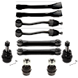 10-Piece Kit Front Suspension Kit, Includes (4) Ball Joint, (4) Control Arm, and (2) Sway Bar Link
