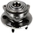 2-Wheel Set Front, Driver and Passenger Side Wheel Hub, 5 Lugs, With Bearing, Includes (2) Ball Joint, (4) Tie Rod End and (2) Wheel Hub
