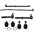 8-Piece Kit Front, Driver and Passenger Side, Inner and Outer Tie Rod End, 4WD Includes (4) Ball Joint and (4) Tie Rod End