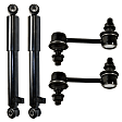4-Piece Kit Rear, Driver and Passenger Side Suspension Kit, Includes (2) Sway Bar Link and (2) Shock Absorber and Strut Assembly
