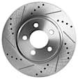 2021 Dodge Challenger - 2-Wheel Set Front Brake Disc and Pad Kit, Cross-drilled and Slotted, 5 Lugs, 320.04 mm, Ceramic, RWD, 320mm Front Disc, Single Piston Front Caliper, Solid Rear Disc, Touring Brakes, Except High Performance Brakes, 3.6L 6Cyl