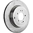 2003 Hyundai Santa Fe - 2-Wheel Set Front Brake Disc and Pad Kit, Natural Finish, Plain Surface, 5 Lugs, 276 mm, Ceramic, 2.4L 4Cyl, Pro-Line Series Includes (2) Brake Disc and (1) Brake Pad Set