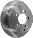 2-Wheel Set Rear Brake Disc and Pad Kit, Plain Surface 5 Lugs 283.72 mm Ceramic Pro-Line Series, Includes (1) Brake Pad Set and (2) Brake Disc
