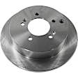 2-Wheel Set Rear Brake Disc and Pad Kit, Plain Surface 5 Lugs 283.72 mm Ceramic Pro-Line Series, Includes (1) Brake Pad Set and (2) Brake Disc