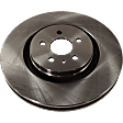 4-Wheel Set Front and Rear Brake Disc and Pad Kit, Plain Surface 5 Lugs Front-344.93 mm/Rear-314.96 mm Ceramic Pro-Line Series, Includes (2) Brake Pad Set and (4) Brake Disc