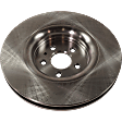 4-Wheel Set Front and Rear Brake Disc and Pad Kit, Plain Surface 5 Lugs Front-344.93 mm/Rear-314.96 mm Ceramic Pro-Line Series, Includes (2) Brake Pad Set and (4) Brake Disc