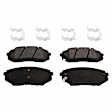 2014 Kia Cadenza Limited - 2-Wheel Set Front Brake Disc and Pad Kit, Plain Surface, 5 Lugs, 320.04 mm, Ceramic, 3.3L 6Cyl, Pro-Line Series  Includes (2) Disc and (1) Pad Set