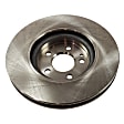 2018 Mercedes Benz CLA250 - 2-Wheel Set Front Brake Disc and Pad Kit, Plain Surface, 5 Lugs, 320 mm, Organic, Base Brakes, 2.0L 4Cyl, Pro-Line Series  Includes (2) Disc and (1) Pad Set