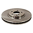 2018 Mercedes Benz CLA250 - 2-Wheel Set Front Brake Disc and Pad Kit, Plain Surface, 5 Lugs, 320 mm, Organic, Base Brakes, 2.0L 4Cyl, Pro-Line Series  Includes (2) Disc and (1) Pad Set