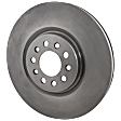 2-Wheel Set Front Brake Disc and Pad Kit, Plain Surface 5 Lugs 329.95 mm Ceramic Pro-Line Series, Includes (1) Brake Pad Set and (2) Brake Disc