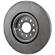 2-Wheel Set Front Brake Disc and Pad Kit, Plain Surface 5 Lugs 329.95 mm Ceramic Pro-Line Series, Includes (1) Brake Pad Set and (2) Brake Disc
