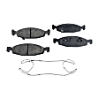 2-Wheel Set Front Brake Disc and Pad Kit, Plain Surface 5 Lugs 305.05 mm Ceramic Pro-Line Series, Includes (2) Disc and (1) Pad Set