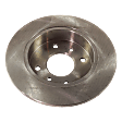 Rear Brake Disc and Pad Kit, Plain Surface, 4 Lugs, Ceramic, Cast Iron, Pro-Line Series