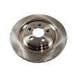 4-Wheel Set Front and Rear Brake Disc and Pad Kit, Plain Surface 5 Lugs Front and Rear-325.88 mm Organic Pro-Line Series, Includes (4) Disc and (2) Pad Set