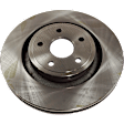 2006 Jeep Grand Cherokee - 2-Wheel Set Front Brake Disc and Pad Kit, Plain Surface, 5 Lugs, 359.92 mm, Semi-metallic, 6.1L 8Cyl, Pro-Line Series  Includes (2) Disc and (1) Pad Set