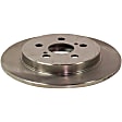 2011 Toyota Prius - 4-Piece Kit Rear Brake Disc and Pad Kit, Plain Surface, 5 Lugs, 259.08 mm, Ceramic, Production Date From November 2010 To April 2011, 1.8L 4Cyl, Pro-Line Series  Includes (2) Brake Disc and (1) Brake Pad Set