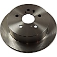 2006 Toyota Highlander Sport - 4-Piece Kit Rear Brake Disc and Pad Kit, Plain Surface, 5 Lugs, 288.04 mm, Ceramic, 2.4L 4Cyl, Pro-Line Series  Includes (2) Brake Disc and (1) Brake Pad Set